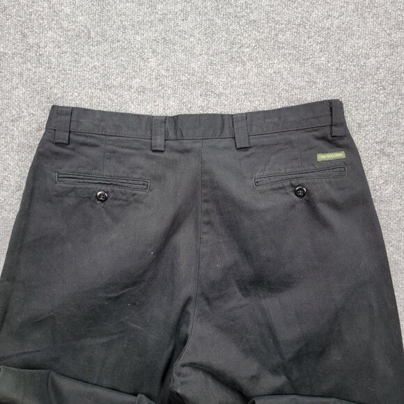 Dockers Pants Mens 34x30 Black Khaki Flat Front Classic Straight Leg Casual‎ - Picture 11 of 11
